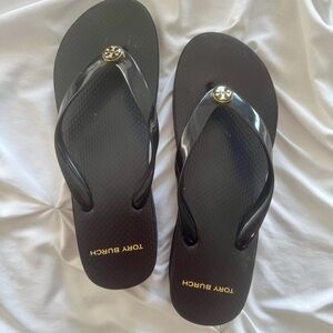 Tory Burch Black Flip Flops